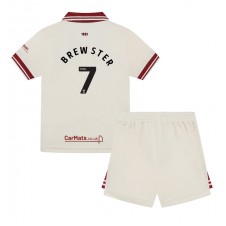 Sheffield United Rhian Brewster #7 Tredjedraktsett Barn 2024-25 Kortermet (+ korte bukser)